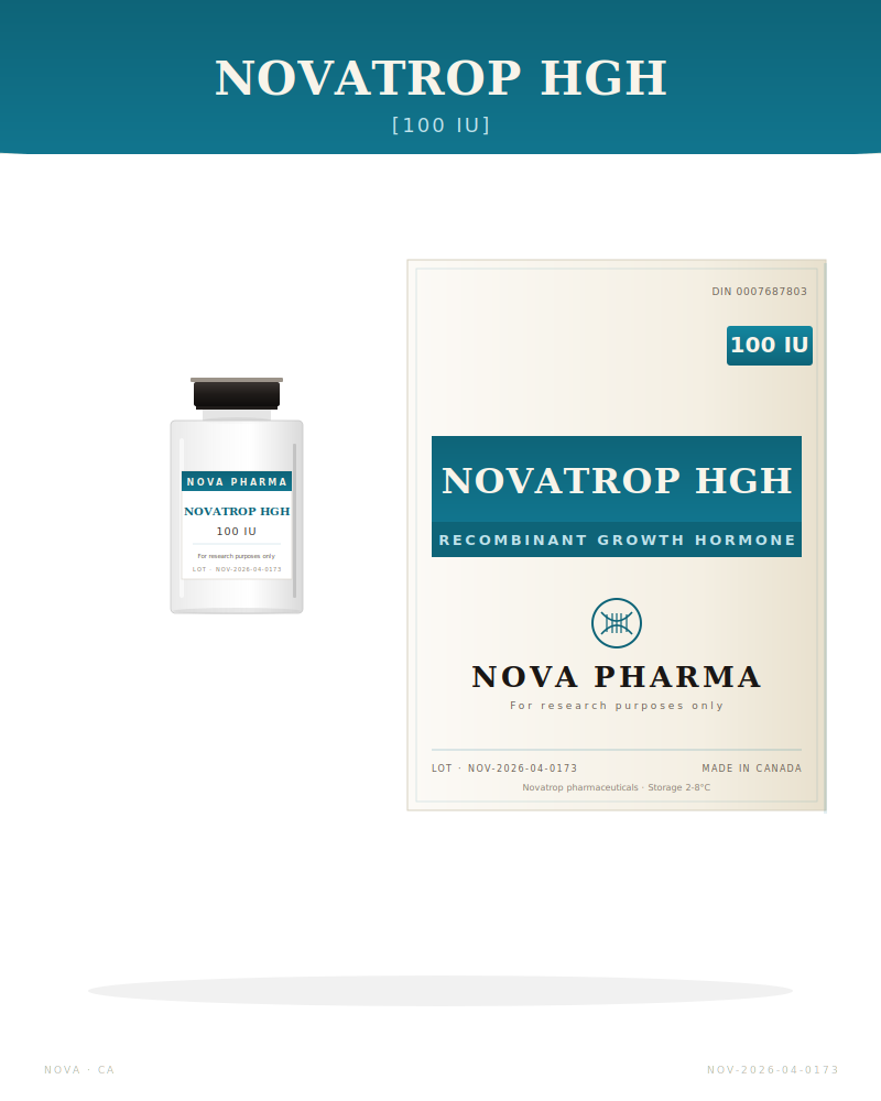 Novatrop HGH 100IU — view 1